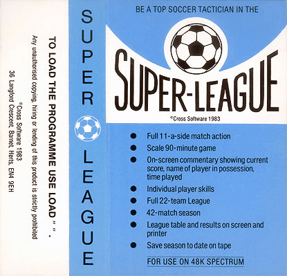 Super League box art for ZX Spectrum